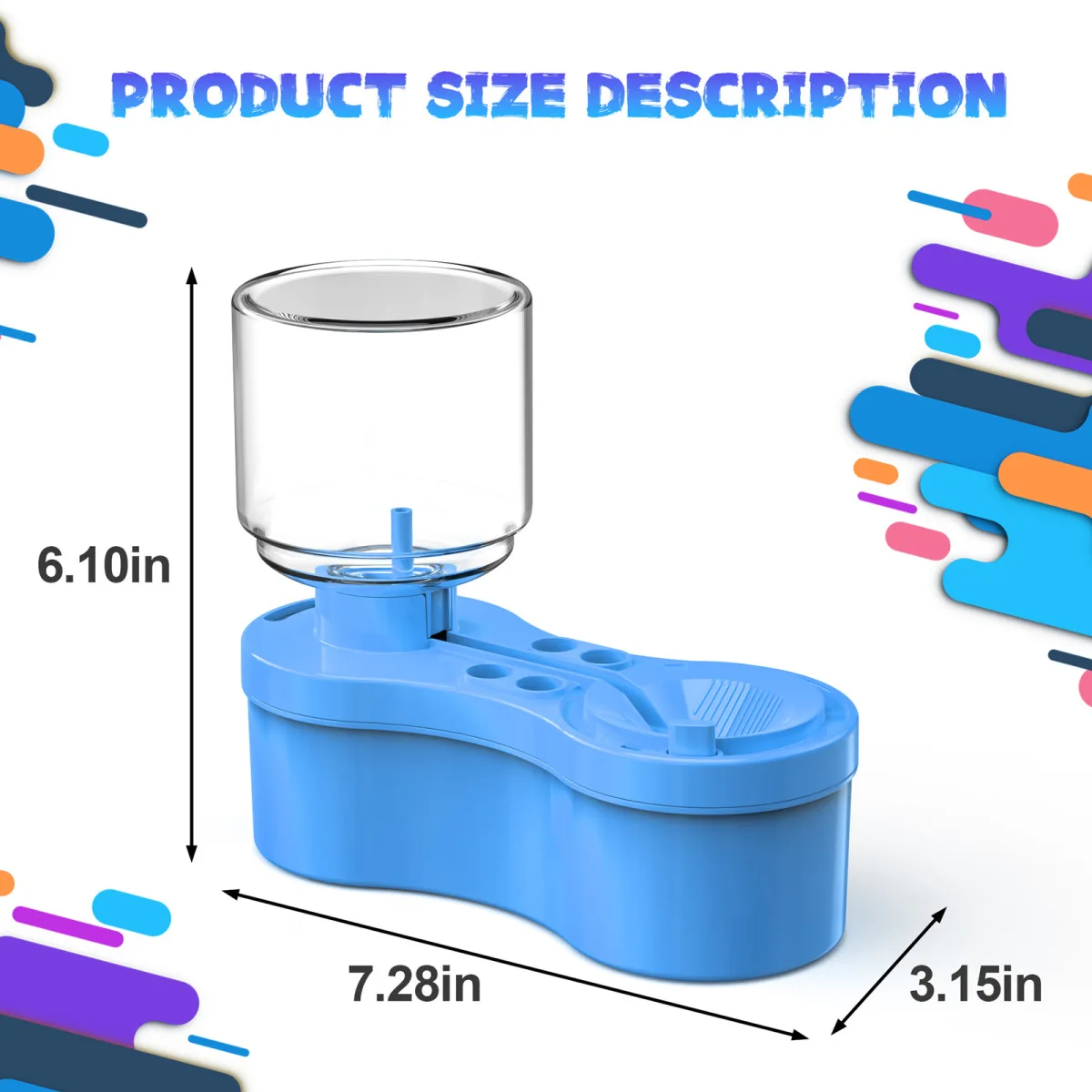 New Paint Brush Cleaner With Drain Button Automatic Water Circulation Paint Brush Cleaning Machine Cleaning Bucket Art Tools - view 7