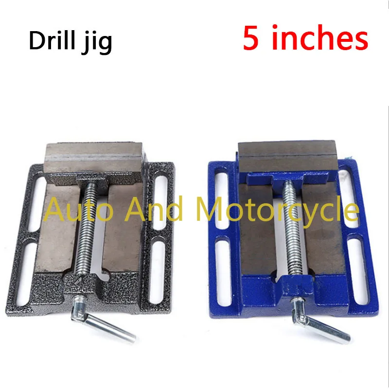 

5 Inch Cast Iron American Vise Flat-Nose Pliers Bench Clamp Fixed Bench Vice Precision Drilling Jig Maximum 125MM