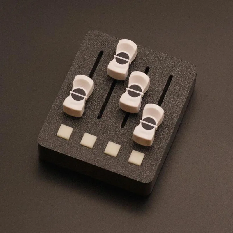 

EM-PO2 MIDI Controller – 4 Faders + 4 Buttons for Digital Audio Workstation Music Production & Streaming Control