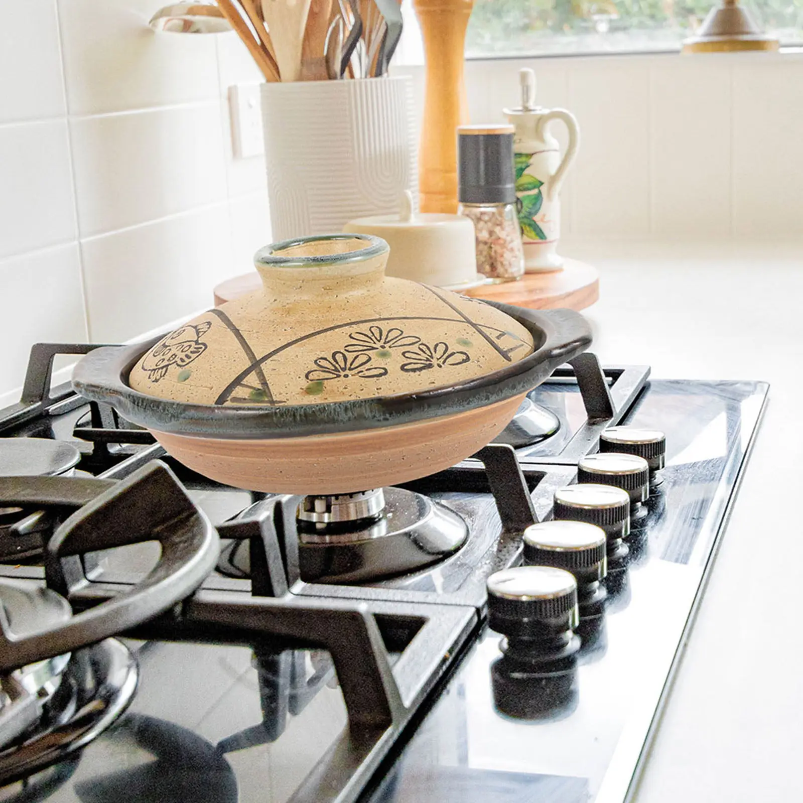 

Ceramic Casserole Pan Smooth Surface Stewing Pot Kitchen Cooking Pot Soup Hotpot Multi Functional Cooking Essential