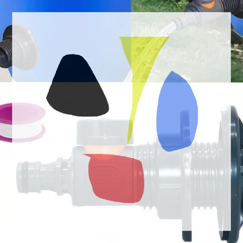 

1 комплект адаптера для воды из ПВХ, прочный адаптер для резервуара для воды с клапаном, комплект разъемов для сбора дождевой воды для быстрой установки