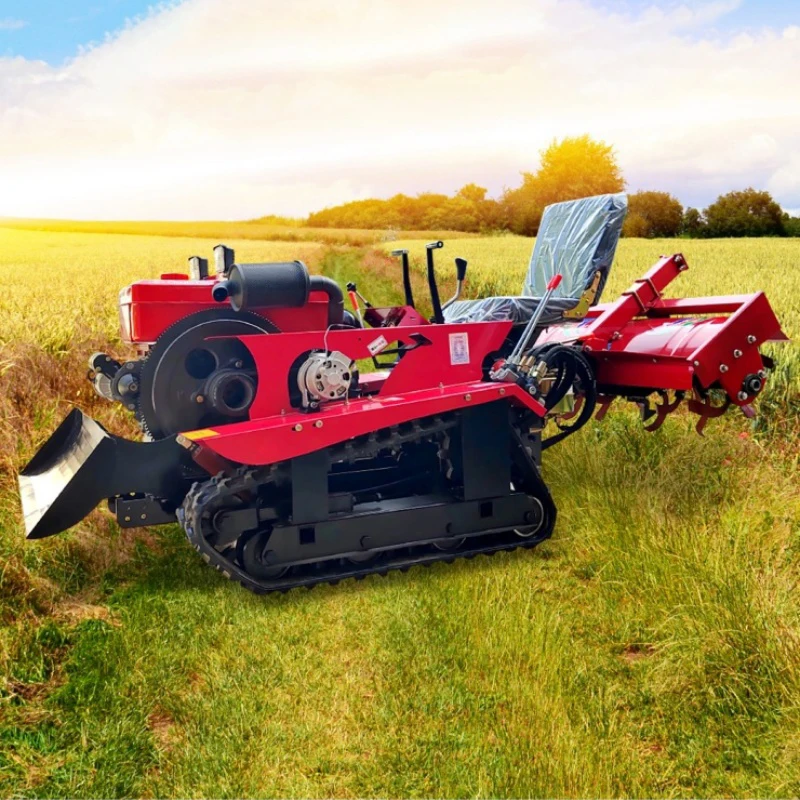Agricultural Rotary Tiller for Paddy Field - Anti-Skid Design for Wet Land