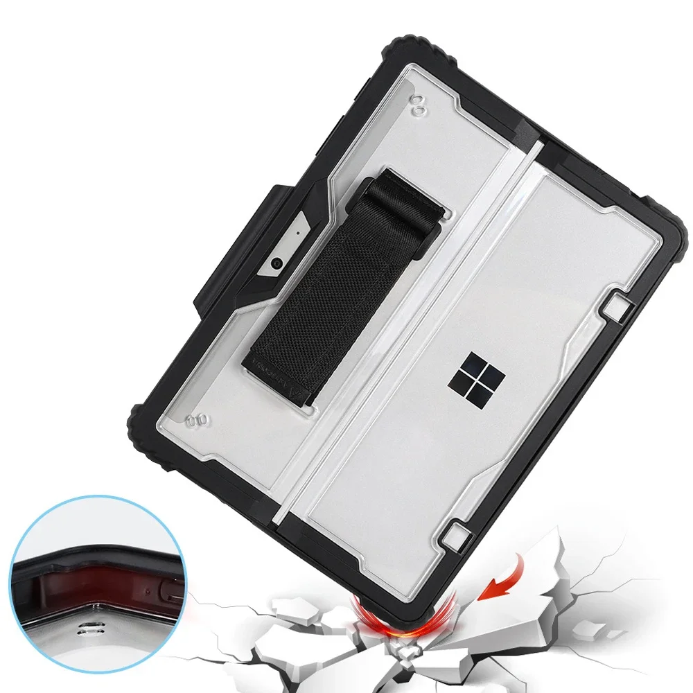 Pokrowiec ochronny na tablet Microsoft Surface Pro 9 10 11 Etui przeciwupadkowe na Pro 8 4 5 6 7 Plus Surface Go 1 2 3 Etui z paskiem — zdjęcie produktu 6