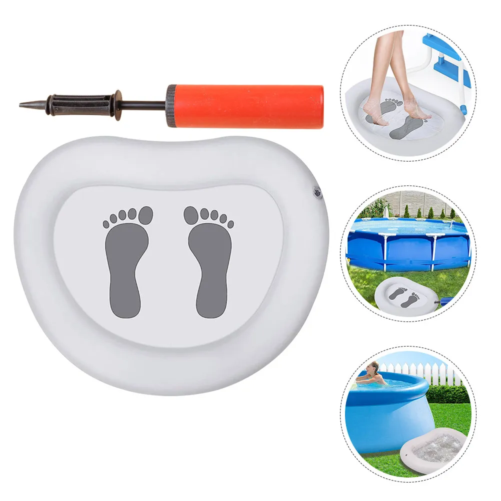 

1 set 1 Set Inflatable Pool Foot Bath With Massage Mat Non-Slip Bottom For Sand Grass Removal Above Ground Pool Accessories Foot
