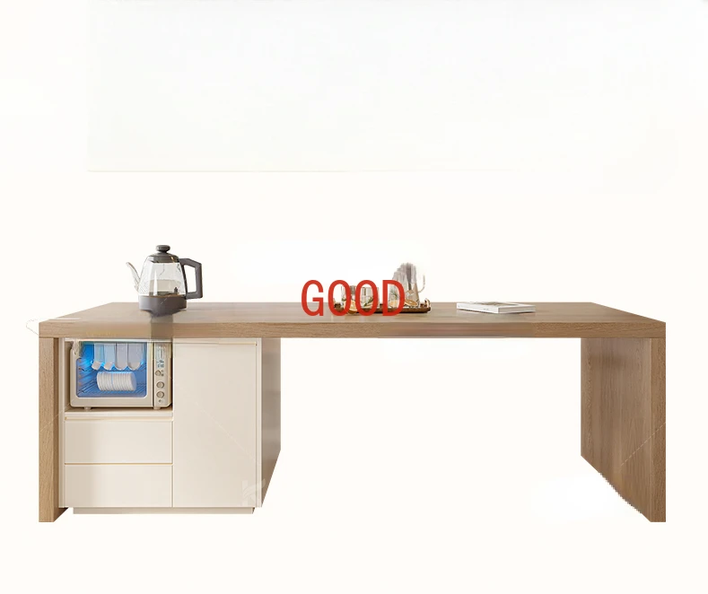 

French Flush Kitchen Island Dining Table Integrated Kitchen Living Room Dining Room Mobile Center Guide Table