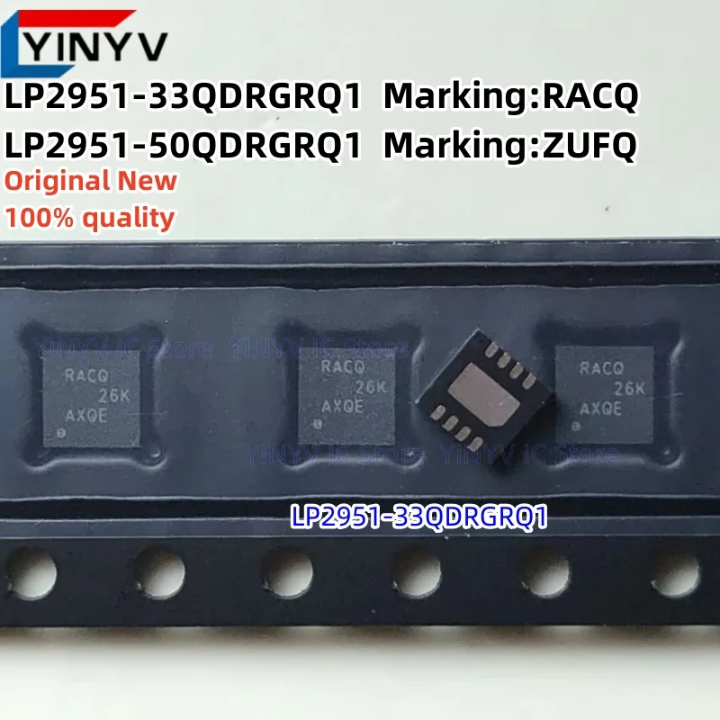 20Pcs LP2951-33QDRGRQ1 RACQ LP2951-50QDRGRQ1 ZUFQ LP2951 ADJUSTABLE MICROPOWER VOLTAGE REGULATORS WITH SHUTDOWN New 100% quality