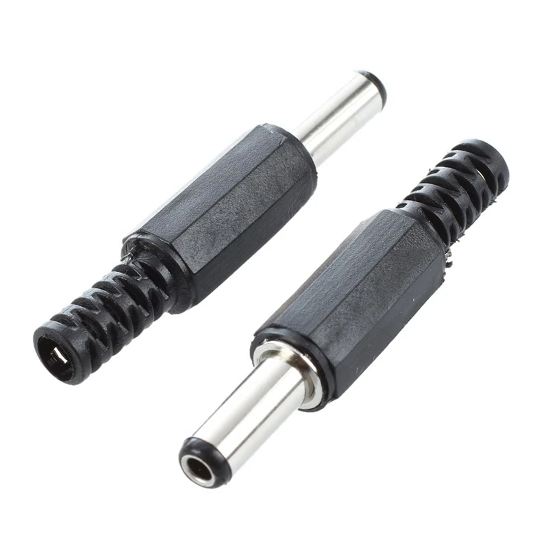 20 Stuks Zwart 2.5Mm X 5.5Mm Dc Power Mannelijke Stekker Jack Adapter Met 10 Stuks 4Mm Geïsoleerde Bananenpluggen Connectoren Jack