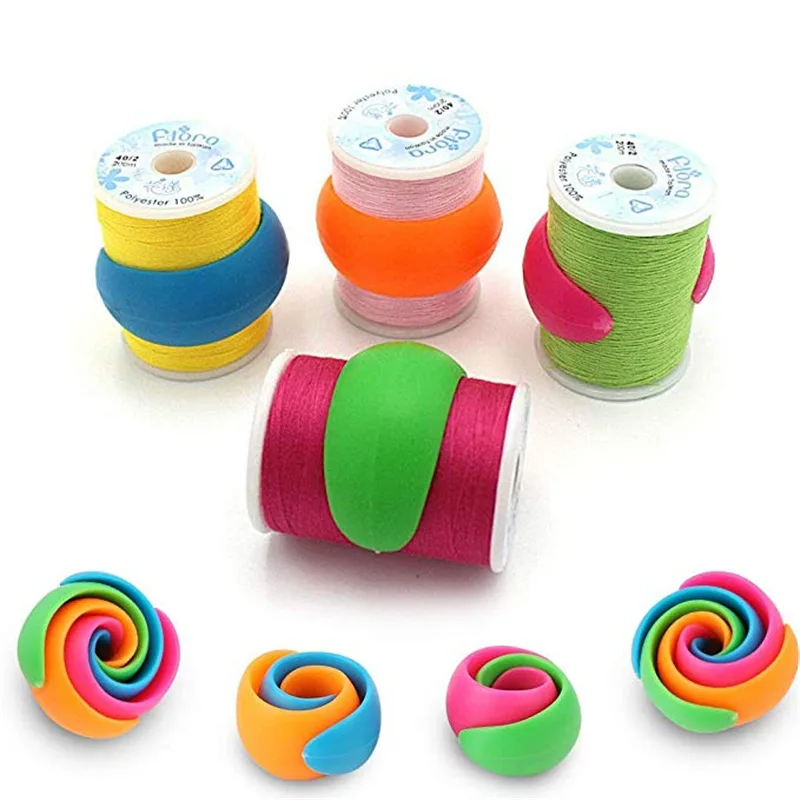 5-20pcs Thread Spool Huggers Sewing Machine Thread Spool Savers for Embroidery Quilting Threads DIY Hand Machine Sewing Supplies