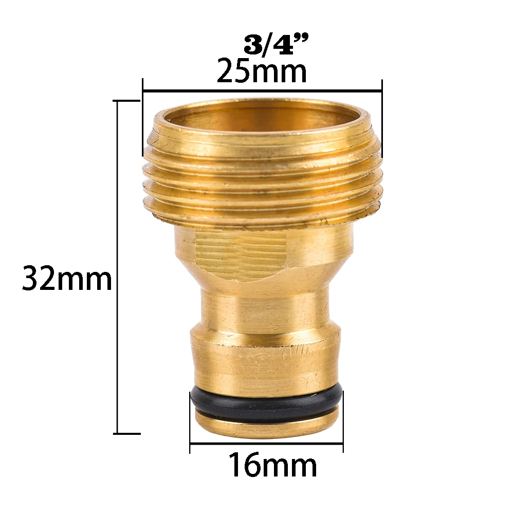 Conector Rápido De Torneira De Latão Adaptador De Rega De Jardim, Reparo De Mangueira De Cobre, Ferramenta De Acessórios De Pistola De Rega, 1/2 \