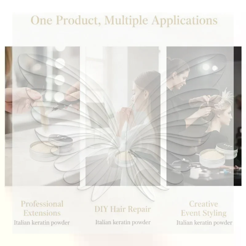 Hot Melt Keratin Glue Bonding Powder 30g Italian Grade Long Hold for Pre-bonded Hair Extensions Professional Salon