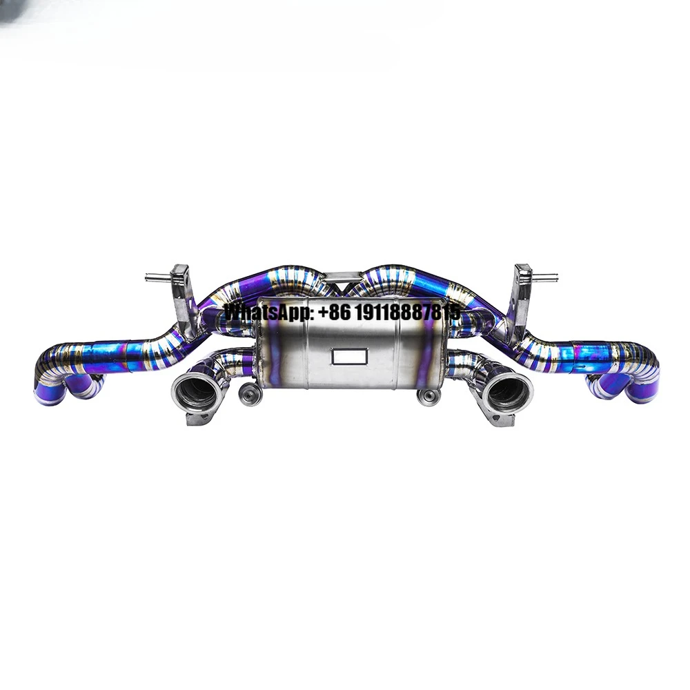 High Quality Titanium Alloy Exhaust Rear Section Pipe Suitable for Audi R8 V10 Exhaust Tailpipe