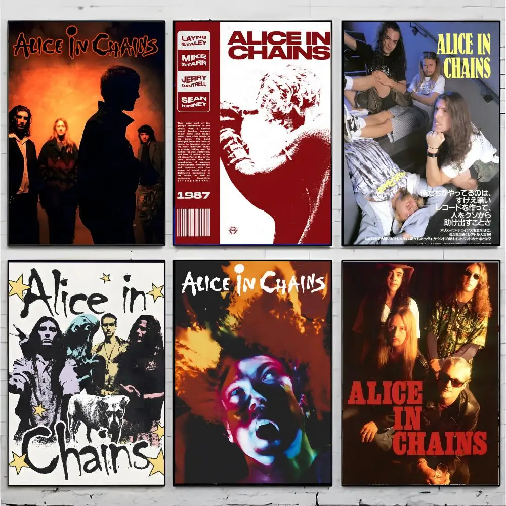 Alice in Chains Rock Band A-Alice in Chains Poster Superior Home Space Pub Indoor Decorative Art & Home Decor