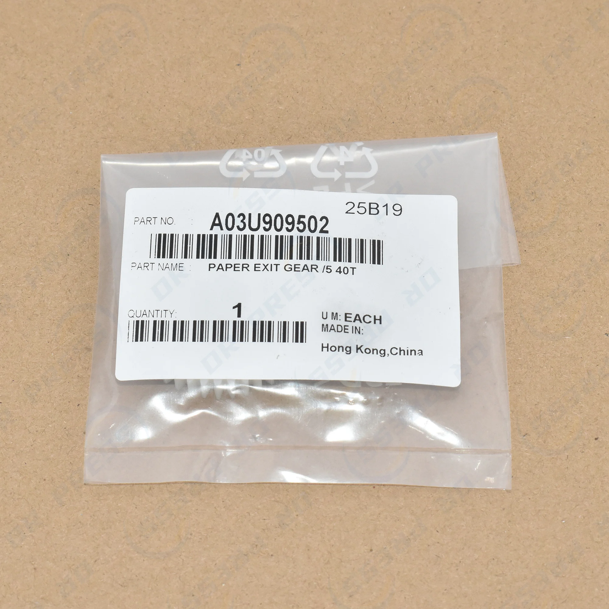 A03U909502 Paper Exit Gear /5 40T for Konica Minolta C6500 C6501 C7000 C6000 C1070 C1060 C2060 C2070 C3070 C3080 C4070