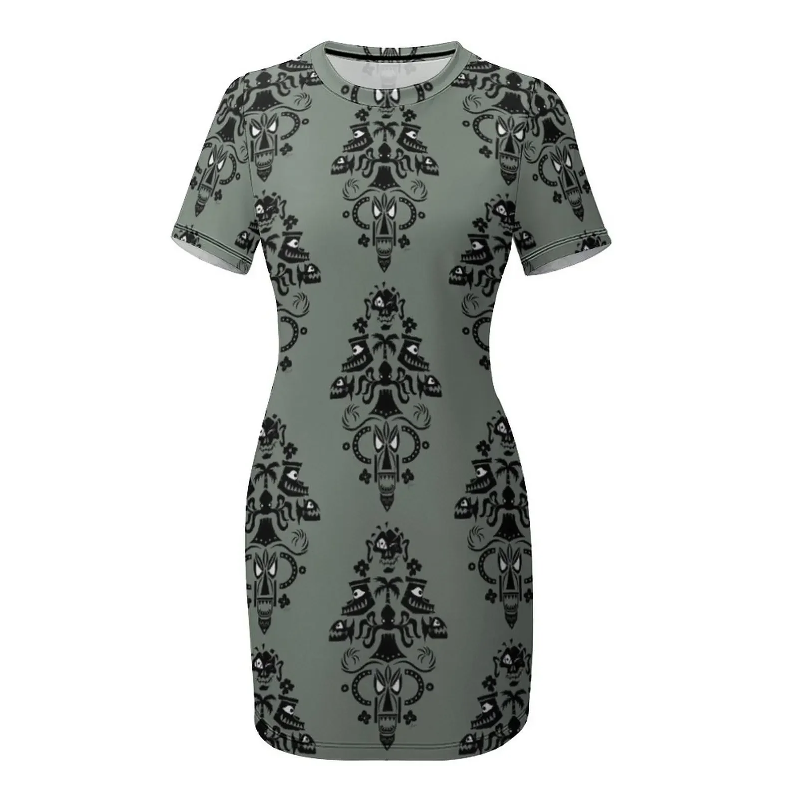Haunted Tiki Room Short-Sleeved Dress prom dresses womens dress dress party night Summer women's clothing