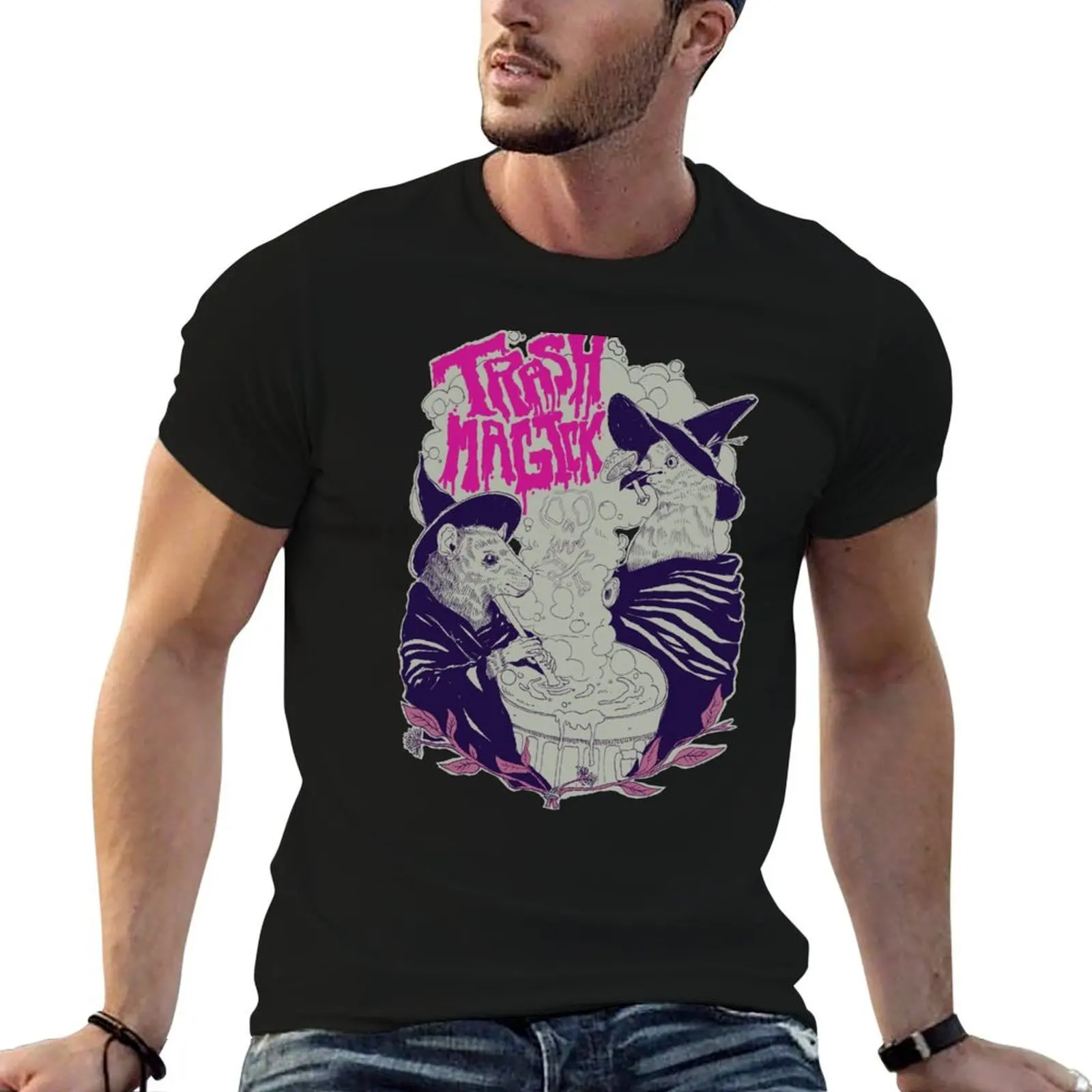 TRASH MAGICK T-Shirt Blouse football t shirt T-shirts for men cotton