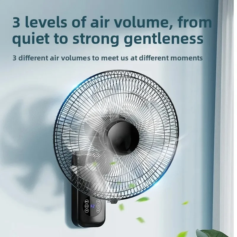 

Wall Fan Home Remote Control Large Wind Power Industrial Commercial Restaurant Shaking Head Quiet Shaking Head Wall-mounted