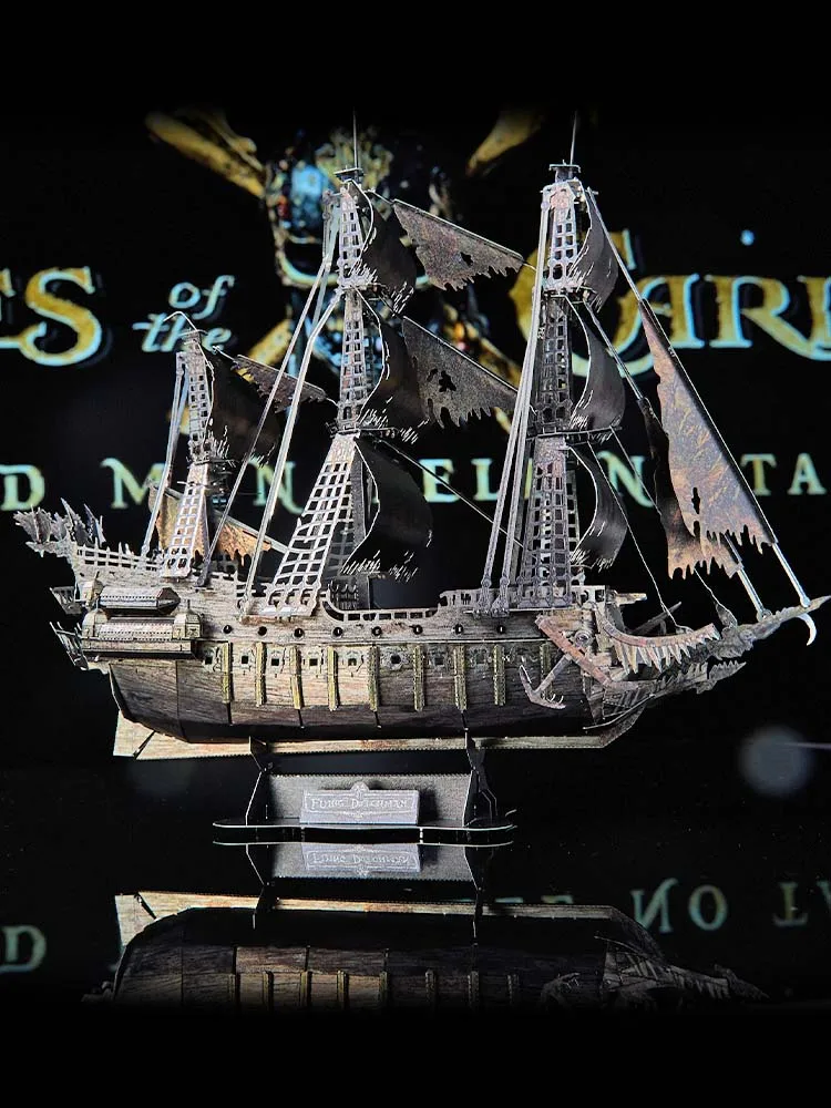 3D three-dimensional metal puzzle DIY assembly model pirate ship