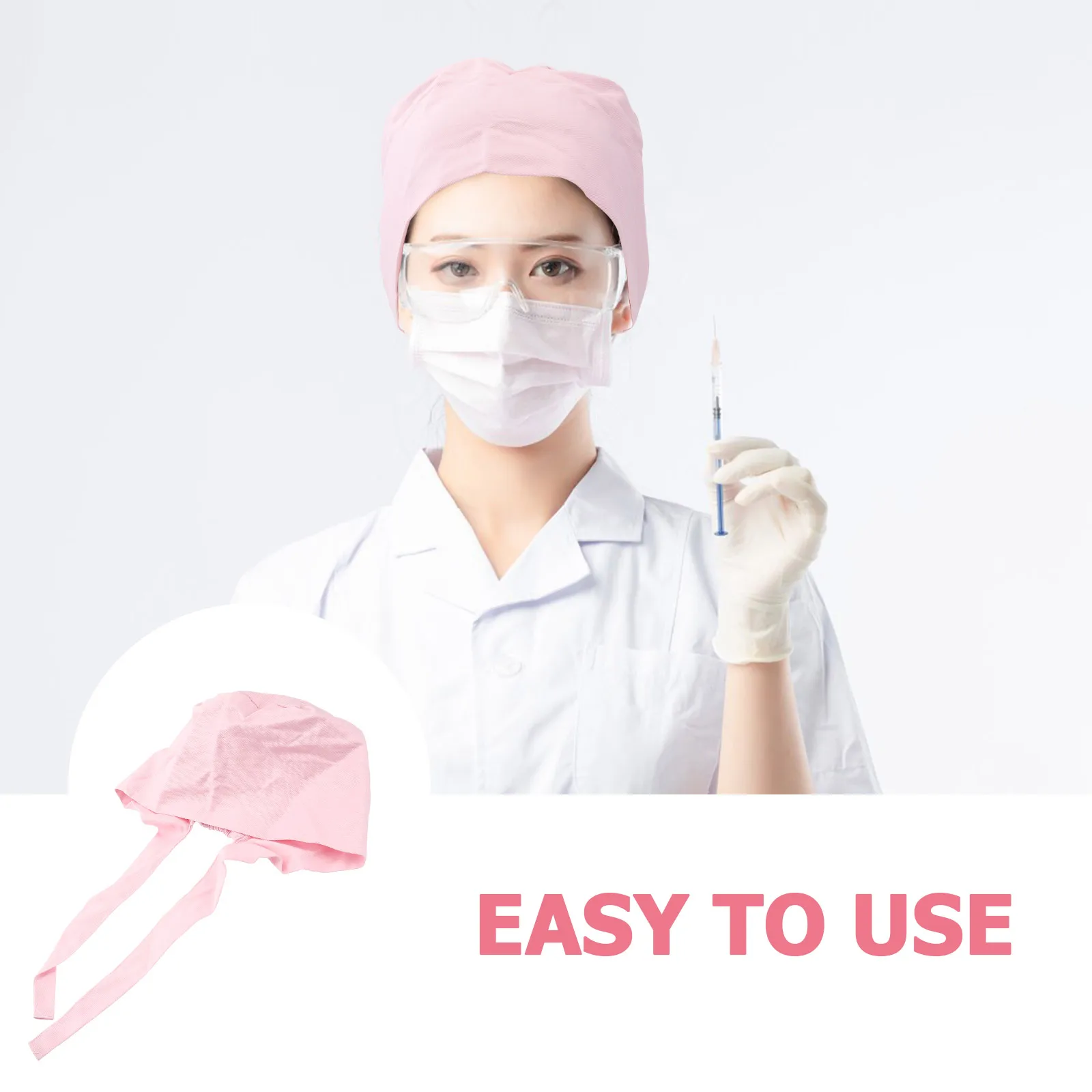 

Cotton Surgical Cap Nurse Hat Pharmacist Doctor Beauty Working Hat Pure Cotton Dustproof Hair Protection Breathing