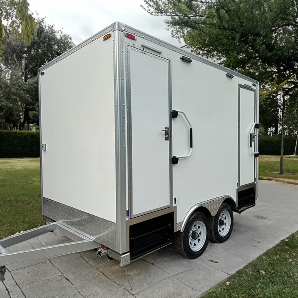 

Mobile Outdoor Luxury Portable Bathrooms Restrooms Trailer Portable Camping Toilet Trailer for Sale