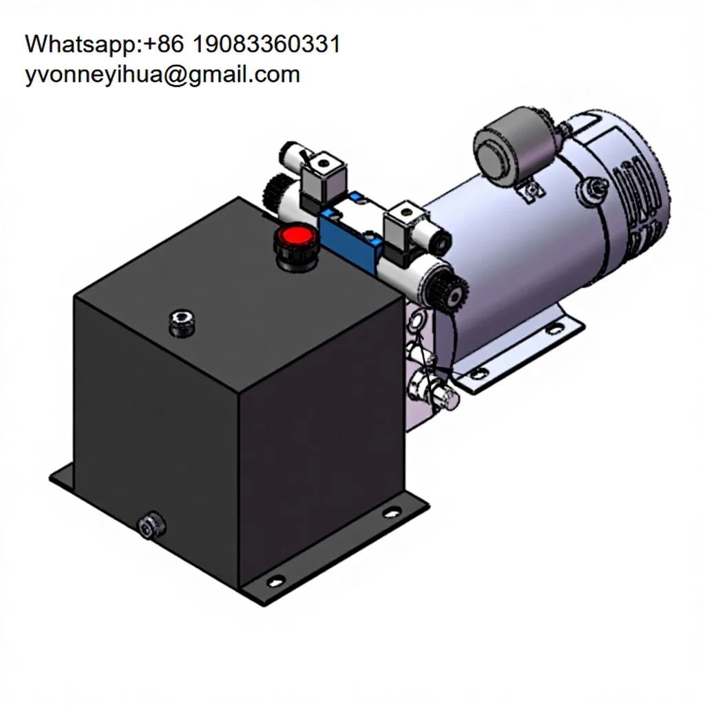 CUSTOMIZED HYDRAULIC POWER UNIT POWER PACK DC 24V 4KW Pump 4.8cc Double Acting 16MPA 8L 2800rpm
