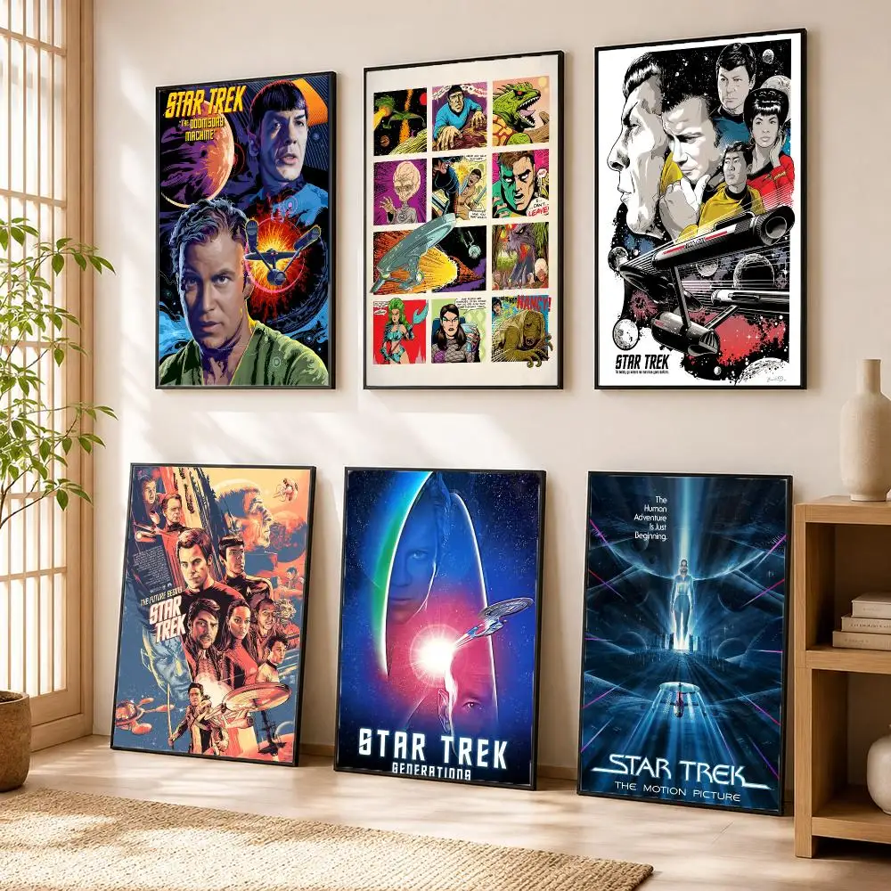 S-Star Trek Classic Movie Poster Modern Home Living Bedroom Bar Hallway Waterproof Wall Art Aesthetic Decor