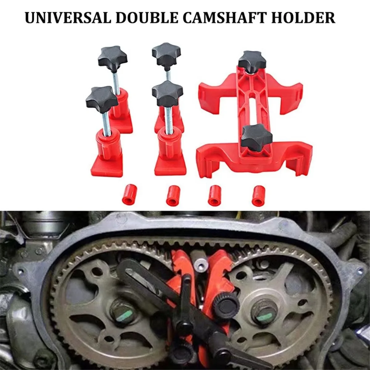 A002 Universal Camshaft Lock Holder Car Engine Timing Locking Tool Double/Single Camshaft Retainer Timing Belt Fix Changer