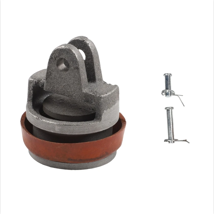 Replacement Piston for Type 75 Hand Pump with Long and Short Tips Cast Iron and Cowhide Leather for Garden Use