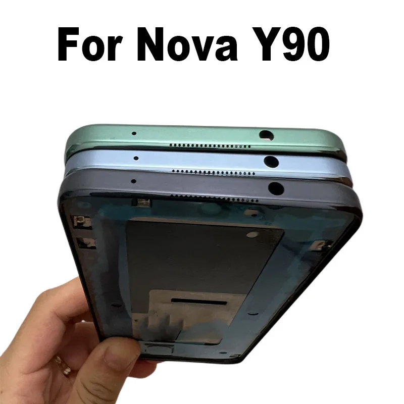 لهواوي نوفا Y90 الأوسط الإسكان LCD الإطار الأمامي الحافة الهيكل غطاء استبدال إصلاح أجزاء CTR-LX1 CTR-LX2