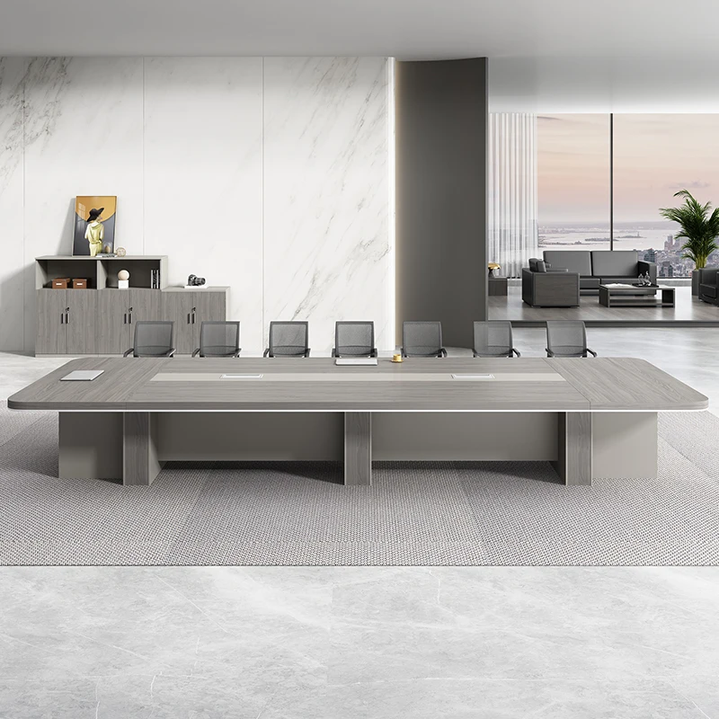 large conference table, office furniture, plate rectangular thickened model, training negotiation bench and chair combination