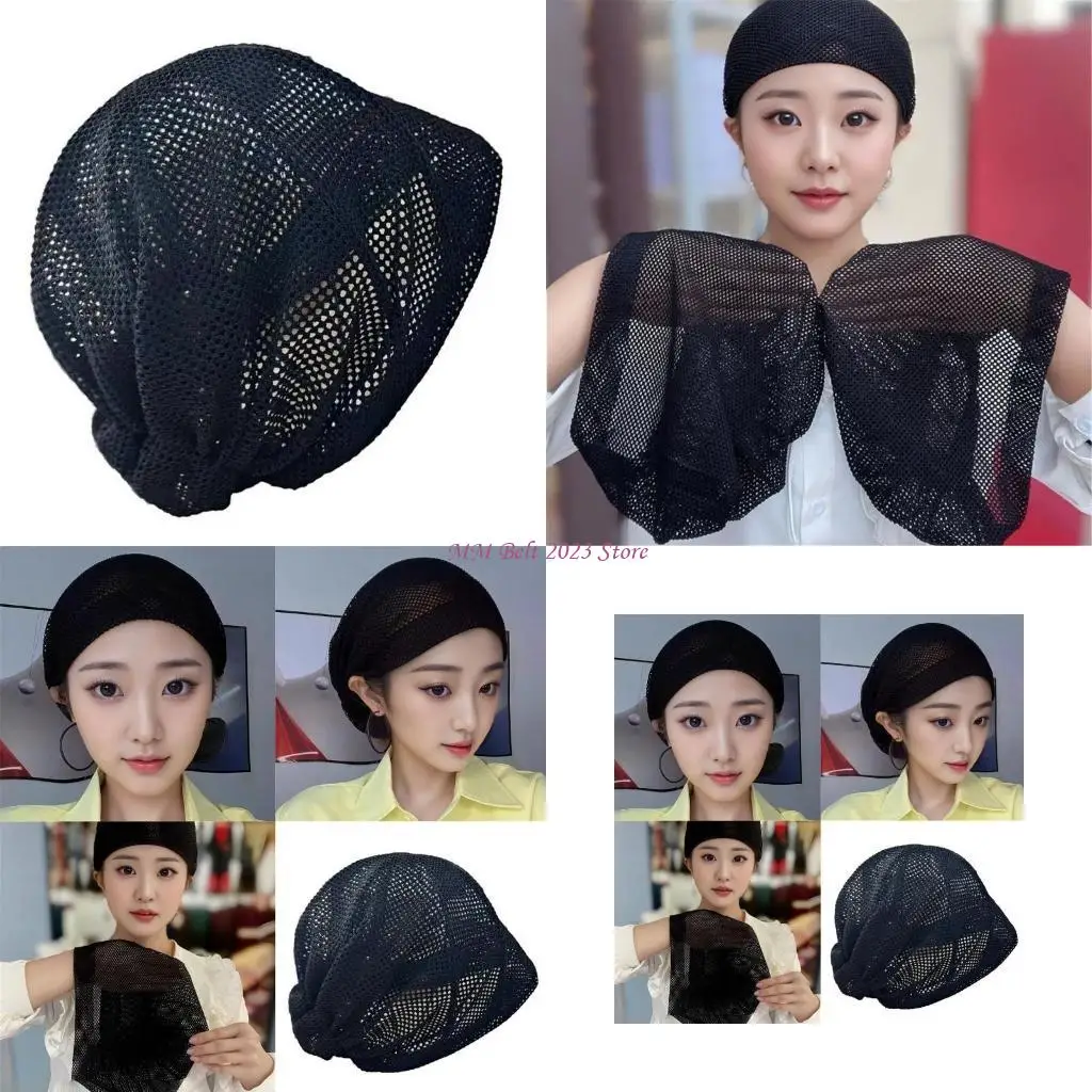

49ME Comfortable Wigs Hat Women Sleep Weaving Hair Cover Fashionable Headgear