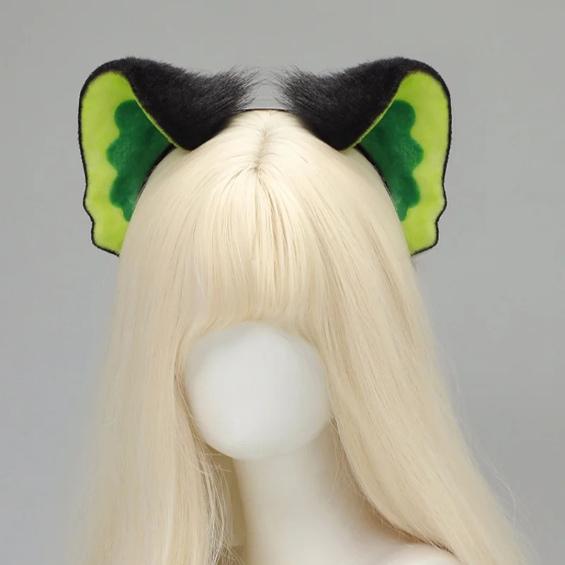 New Handmade Anime Black Cat Ears Headband Animal Furry Cat Tail Set Comic  Cute Cosplay Costume Performance Props