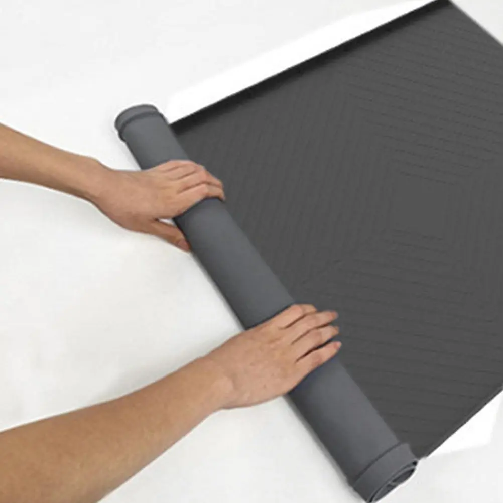 

Heavy Duty Under Sink Mat Silicone Cabinet Liner for Kitchen Bathroom Cabinets Waterproof Non Slip Washable Storage Mat