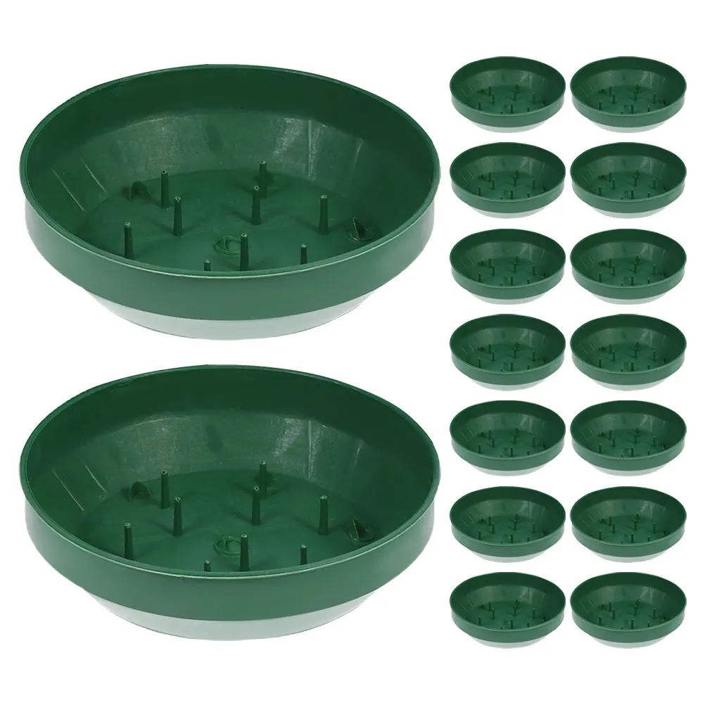 

16Pcs Flower Mud Fixing Tray Floral Foam Trays Elegant Flower Arrangement Supplies Plastic Trays for Flowers