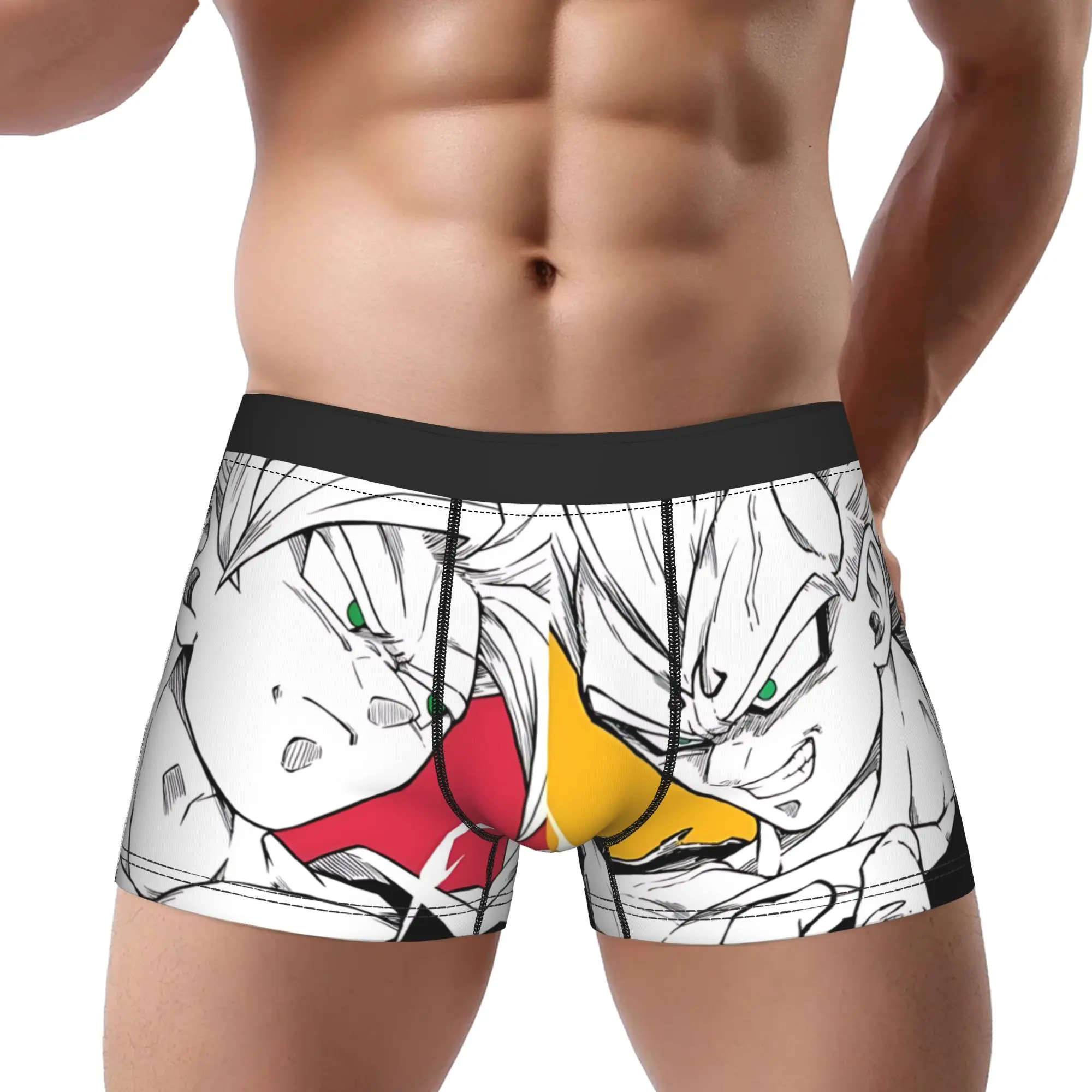 

Аниме-боксеры Dragon Ball, дышащие трусы, мужское нижнее белье, шорты с принтом, боксеры-брифы