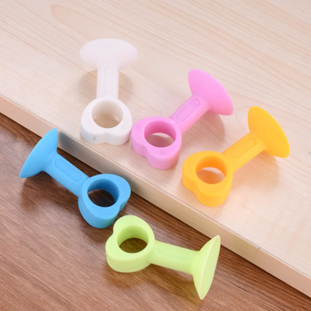 

12 Pcs Door Knob Protector Stopper Bumper Silicone Anti Collision Suction Bathroom Titanium Glass Wardrobe Refrigerator Doors