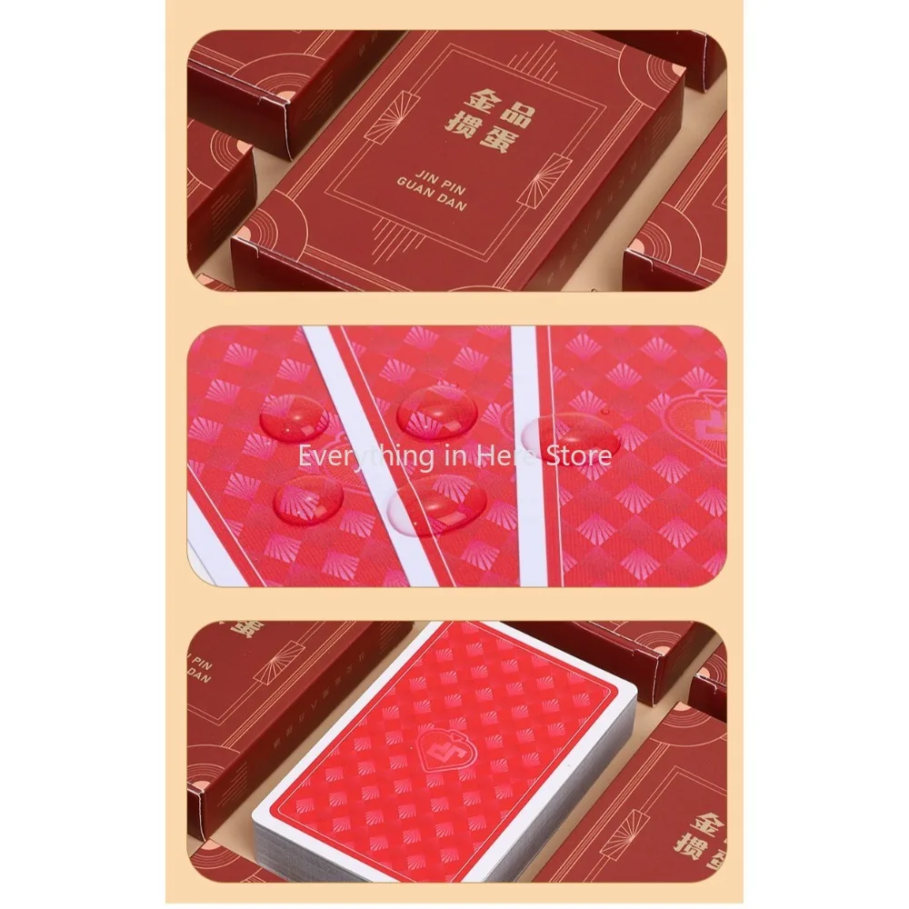 Black-core Paper Thicker Poker Cards Suitable for Home Entertainment Vintage Red Playing Cards Board Game Cards
