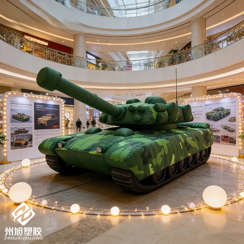 Inflatable Tank with Blower, Used for Theme Exhibitions and Interactive Activities