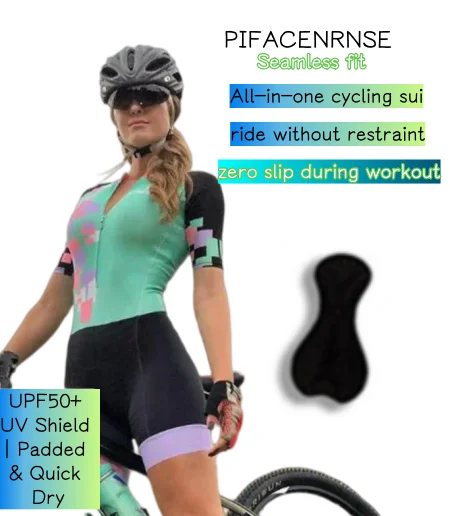

Women's Custom Bicycle Suits, With Clothing Triathlon Jumpsuit, Wholesale Breathable Summer Short Sleeve Cycling Jersey Suits