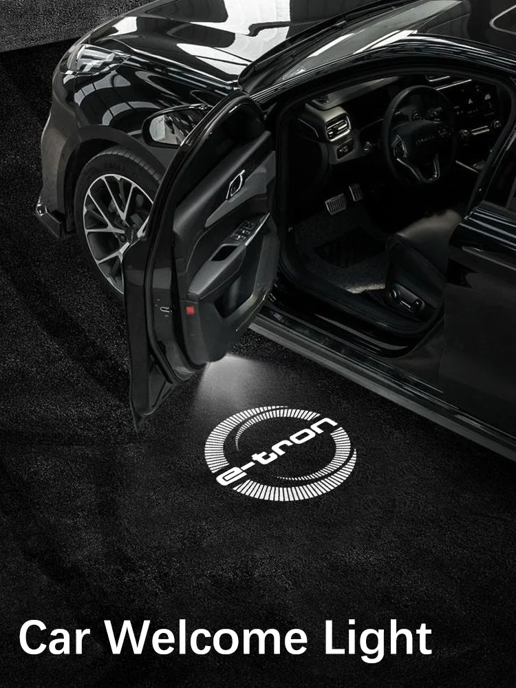 LED-Autotür-Logo-Projektorlampen Willkommenslicht für Audi E-tron 2019 2020 2021 2022 E-tron Autozubehör