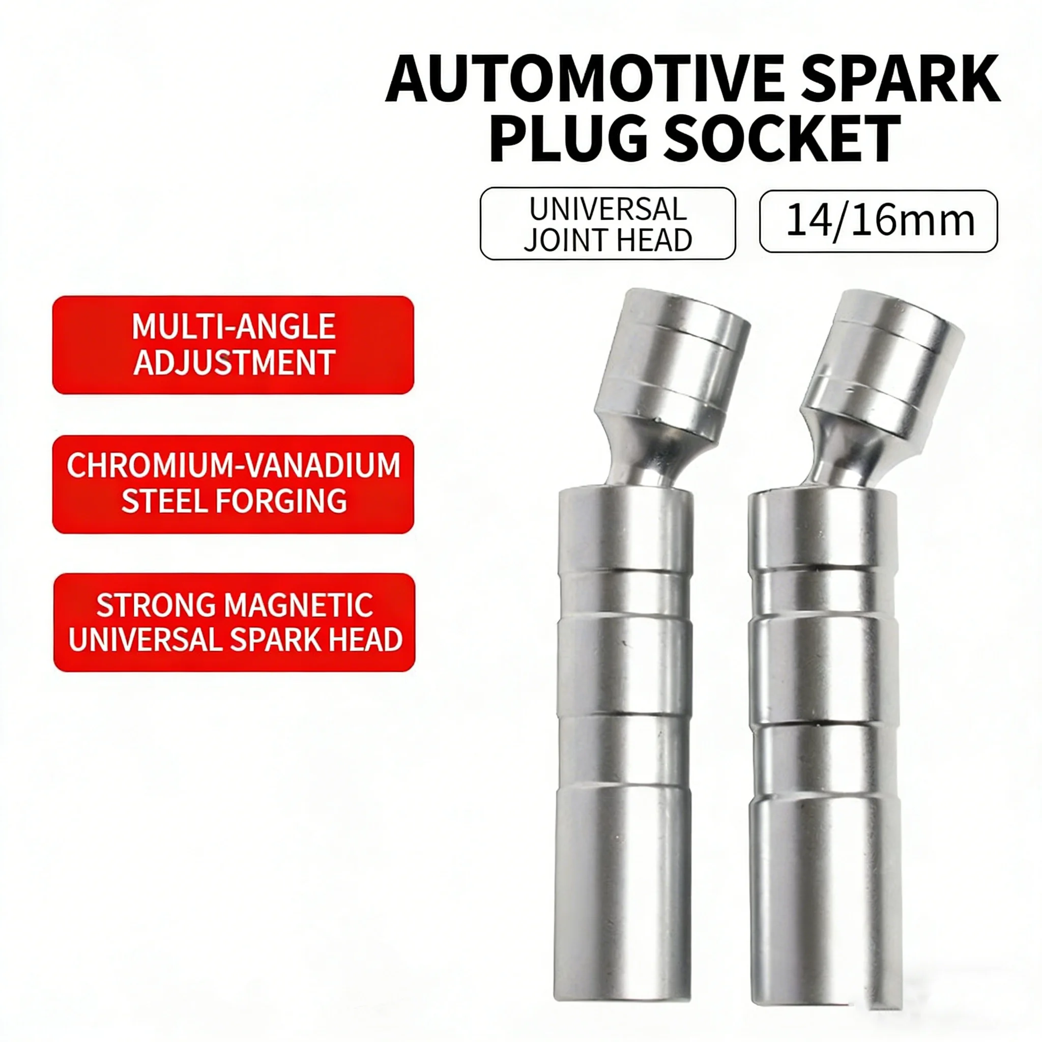 

Магнитный универсальный ключ для свечей зажигания 14 мм и 16 мм - тонкостенный инструмент для авторемонта для снятия и установки свечей зажигания