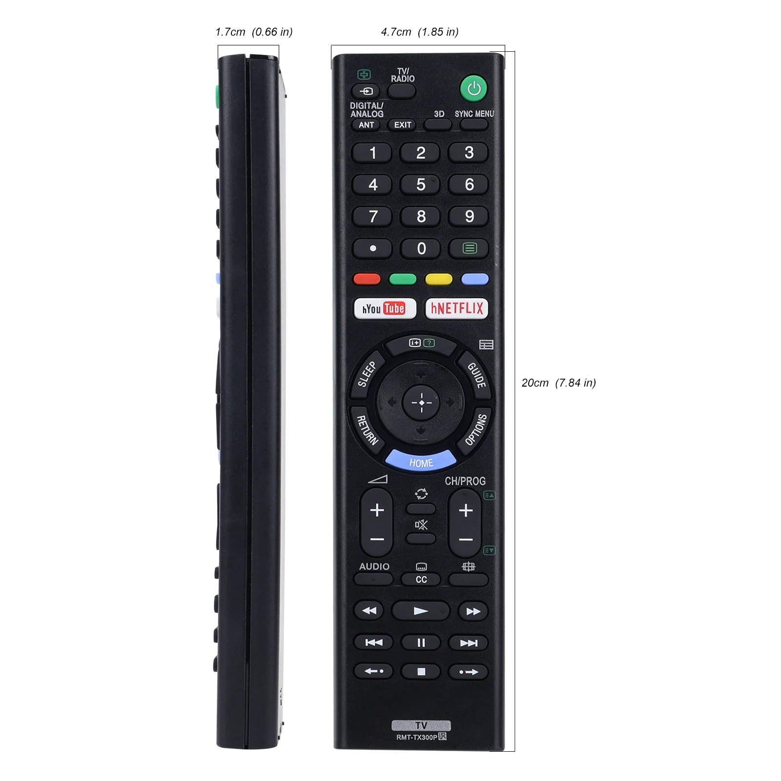 RMT-TX300P TV Remote Control for Sony RMF-TX220U RMT-TX102U RMF-TX310U XBR-55A9F XBR-75Z9F XBR-60X830F XBR-65X850F XBR-65X851F B