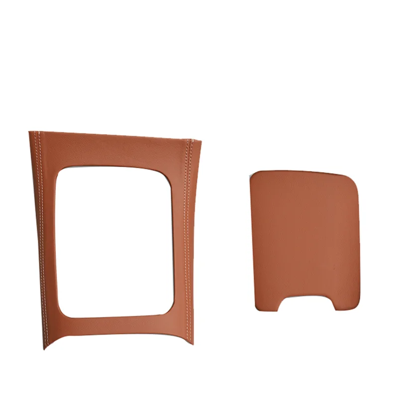 

НОВИНКА-Стайлинг автомобиля, центральная панель управления, декоративная накладка из искусственной кожи для Mercedes Benz GLC-Class X254 GLC300L 2023-2024, детали, каменный Bro