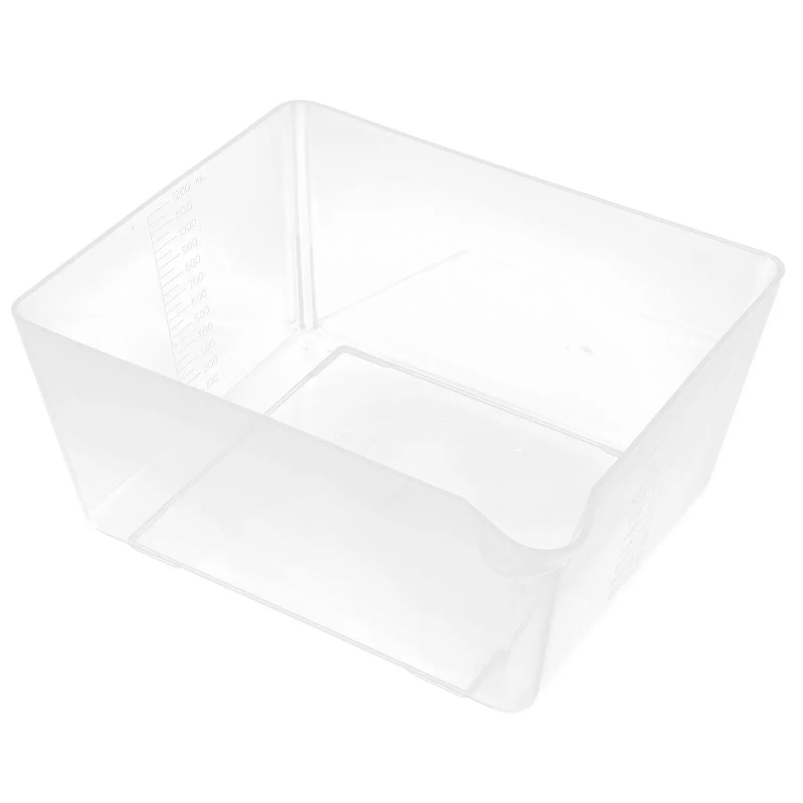 2Pcs Acrylic Weighing Tray Transparent Scale Tray Rack for Electronic Scale Kidney Shape Baking Measuring Cup Food Pan