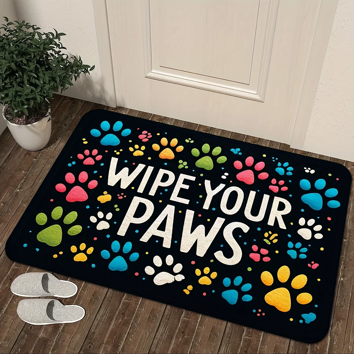 

Wipe Your Paws Entrance Doormat Home Decor Kitchen Hallway Balcony Rugs Bathroom Anti-slip Foot Pad Bedroom Doormat Decor