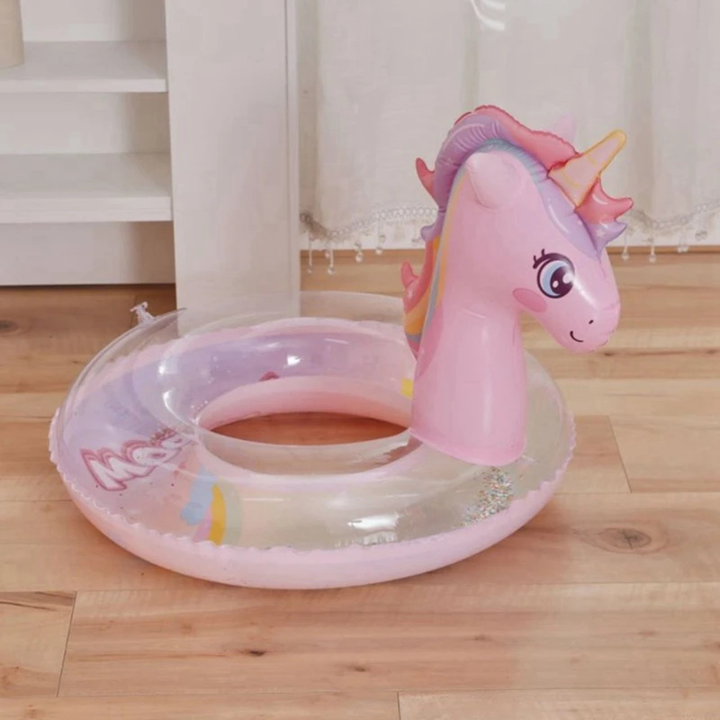 Inflatable Unicorn Swimming Ring, Water Air Mattress Pool, Swimming Animals for the Pool Swimming Ring Water Toy for Children