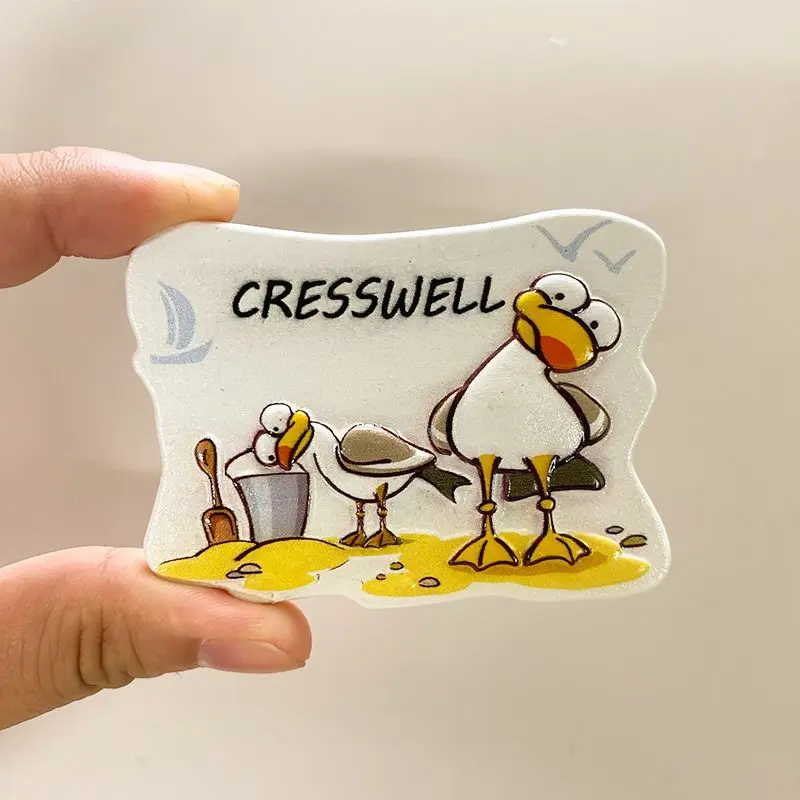 Creswell Travel Souvenir Cute Seagull 3D Decorative Refrigerator Magnet
