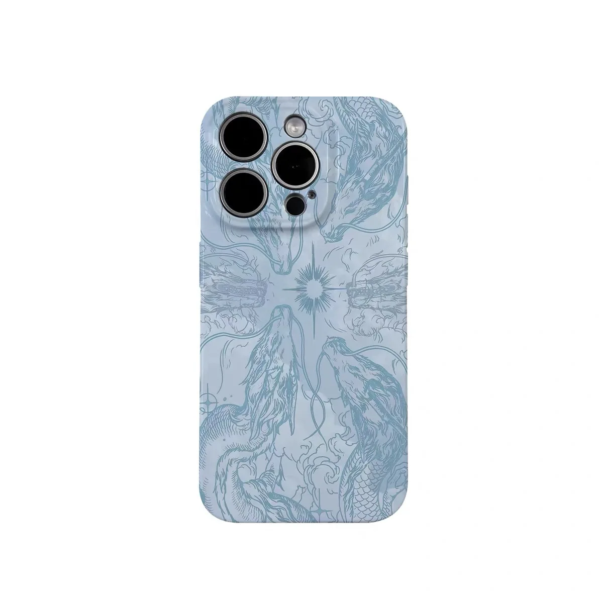 

Blue Blue Pearl Dragon Phone Case for IPHONE 17 Air 16E 15 PROMAX 14 Plus 13 12 MINI 11 PRO 16Plus XR XS MAX Acrylic Phone Cover