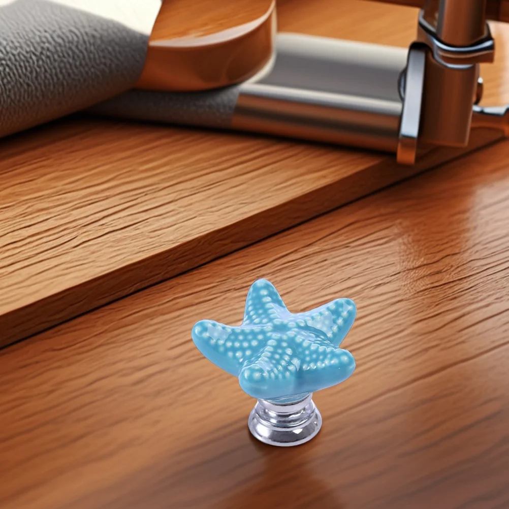 

6Pcs Drawer Knobs Coastal Decorative Pull Handles for Dresser Cabinet Wardrobe Cute Furniture Hardware