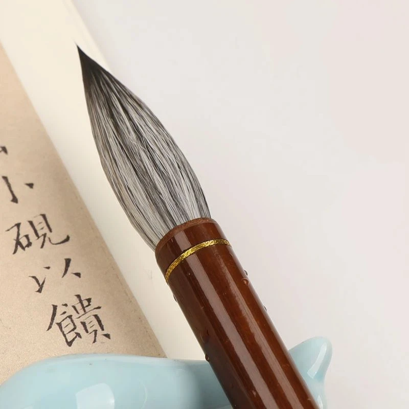 Traditional Professional Fox Hair Calligraphy Brush Regular Script Running Script Writing Brush Art Painting Brush Drawing Pen