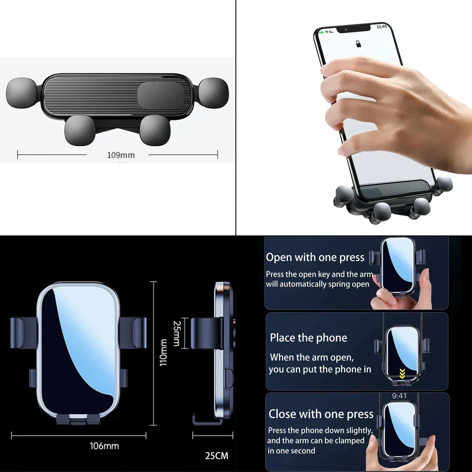for Skoda Octavia A8 2020-2025 Specific Dashboard Navigation Phone Holder Mount Design Car​​ accessoires - view 6